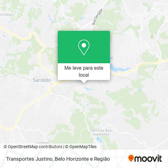 Transportes Justino mapa