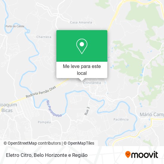 Eletro Citro mapa