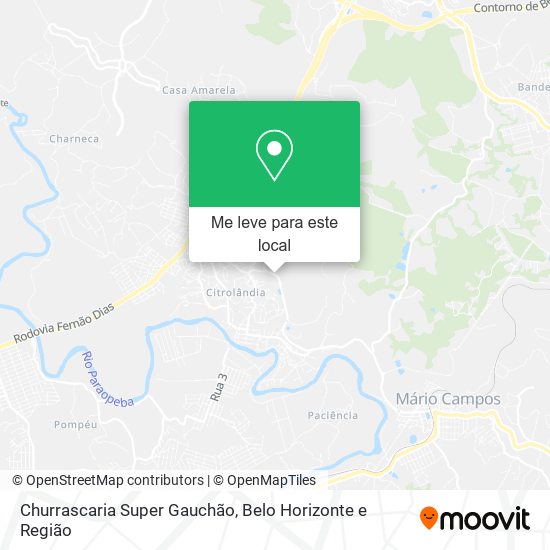 Churrascaria Super Gauchão mapa