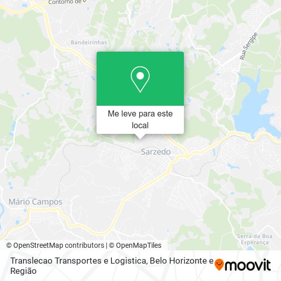 Translecao Transportes e Logistica mapa