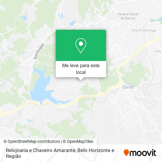 Relojoaria e Chaveiro Amarante mapa