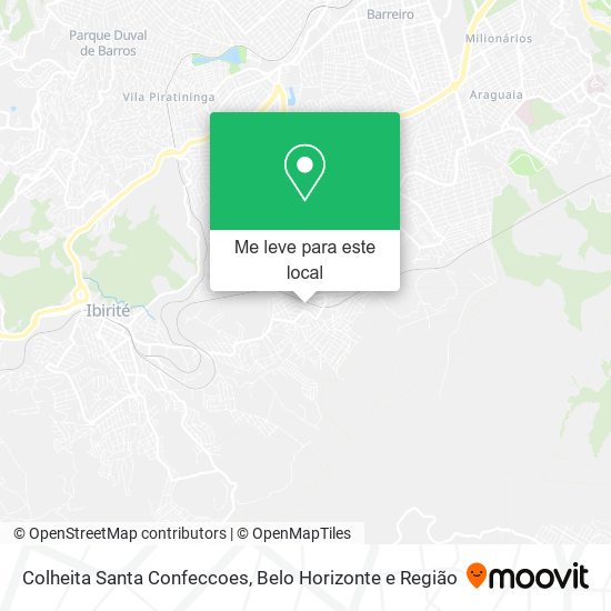 Colheita Santa Confeccoes mapa