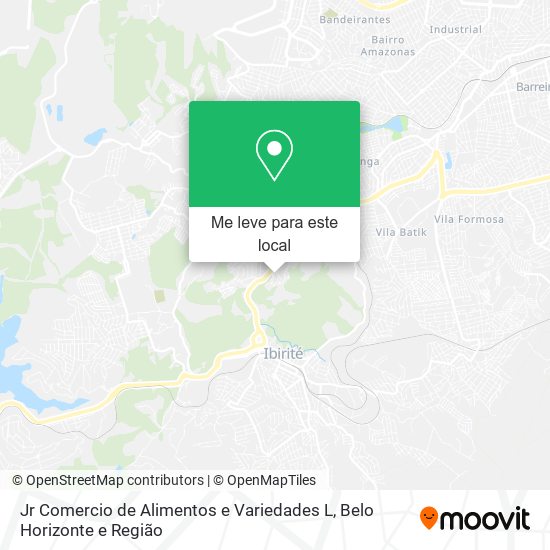 Jr Comercio de Alimentos e Variedades L mapa