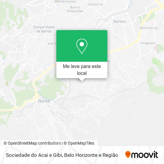 Sociedade do Acai e Gibi mapa