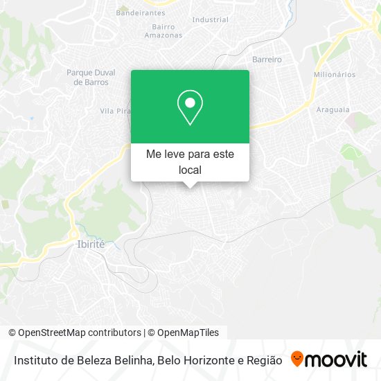 Instituto de Beleza Belinha mapa