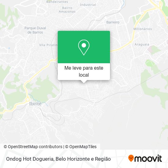 Ondog Hot Dogueria mapa