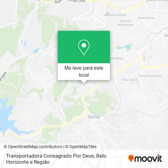 Transportadora Consagrado Por Deus mapa