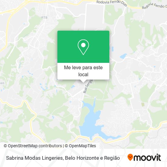 Sabrina Modas Lingeries mapa