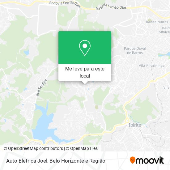 Auto Eletrica Joel mapa