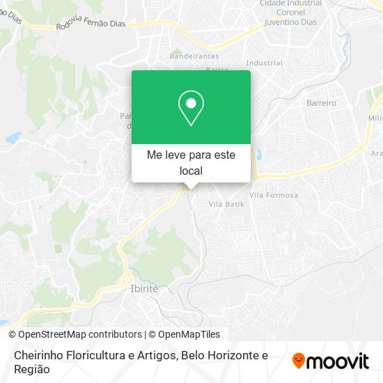 Cheirinho Floricultura e Artigos mapa