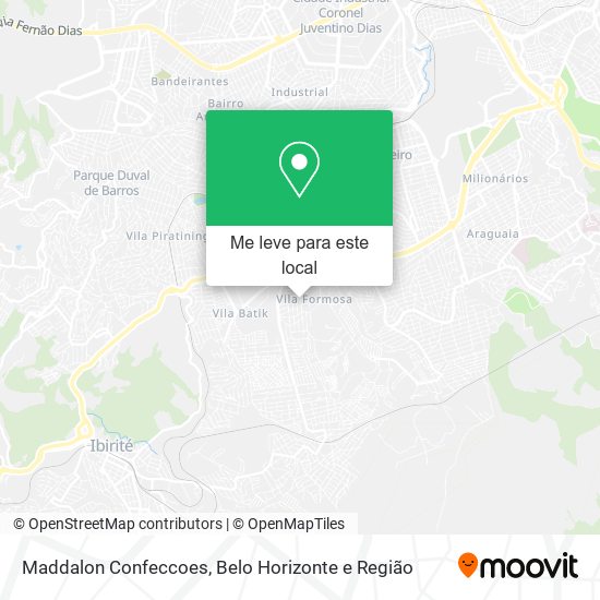 Maddalon Confeccoes mapa