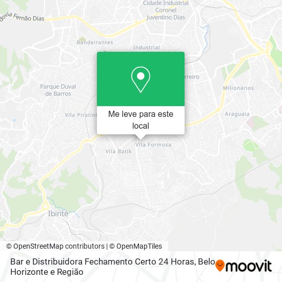Bar e Distribuidora Fechamento Certo 24 Horas mapa