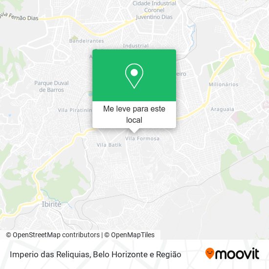 Imperio das Reliquias mapa