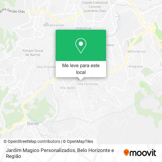 Jardim Magico Personalizados mapa