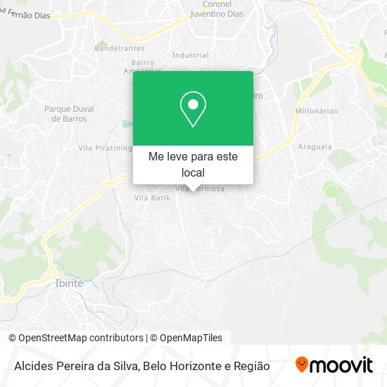 Alcides Pereira da Silva mapa