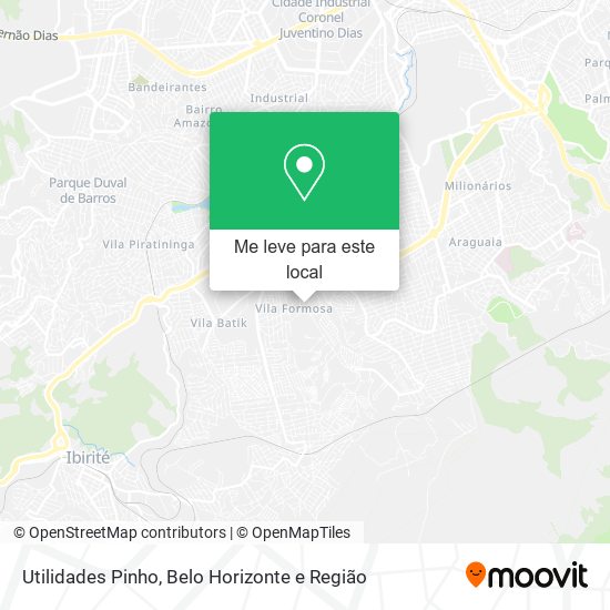 Utilidades Pinho mapa