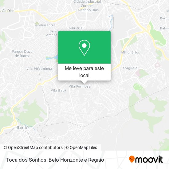 Toca dos Sonhos mapa