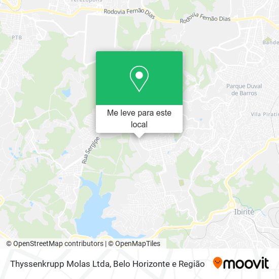 Thyssenkrupp Molas Ltda mapa