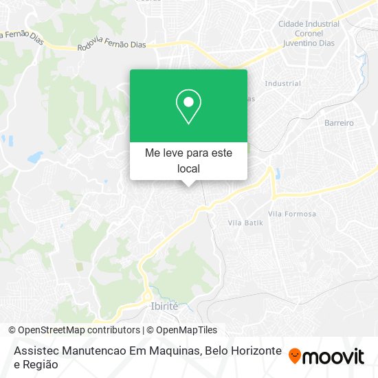 Assistec Manutencao Em Maquinas mapa