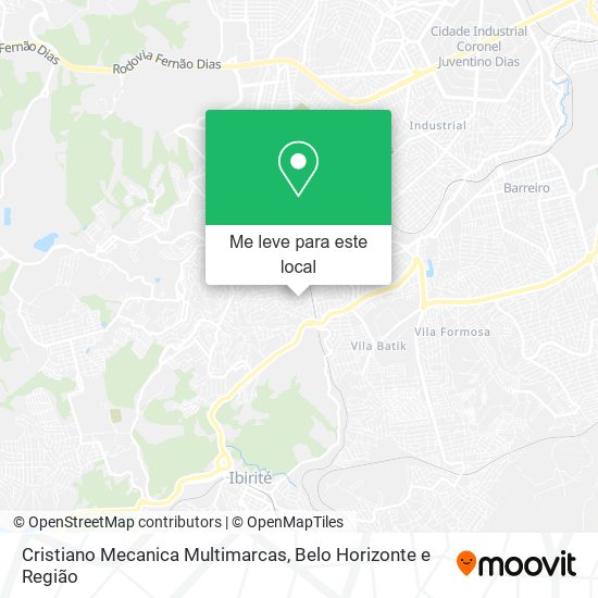 Cristiano Mecanica Multimarcas mapa