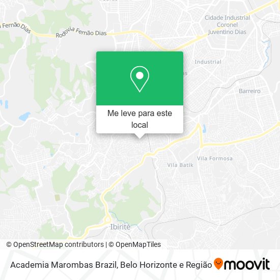 Academia Marombas Brazil mapa