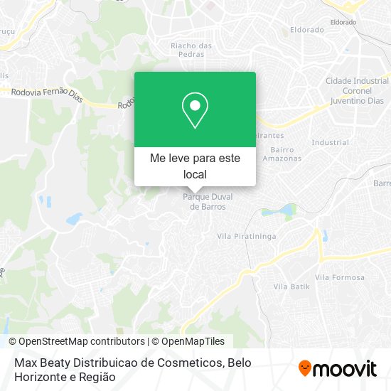 Max Beaty Distribuicao de Cosmeticos mapa