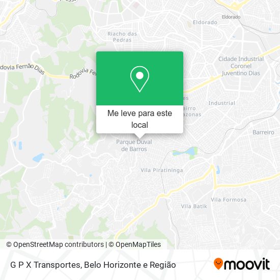 G P X Transportes mapa