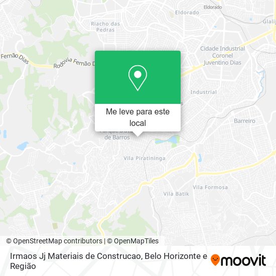 Irmaos Jj Materiais de Construcao mapa