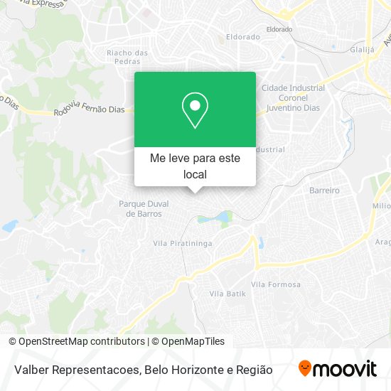Valber Representacoes mapa