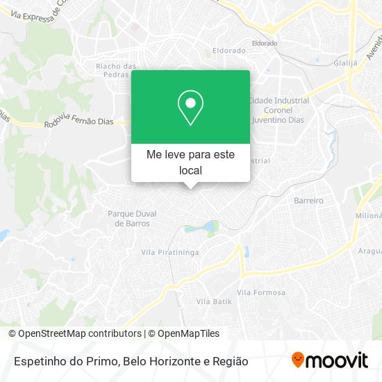 Espetinho do Primo mapa