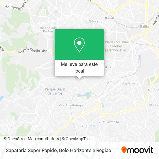 Sapataria Super Rapido mapa