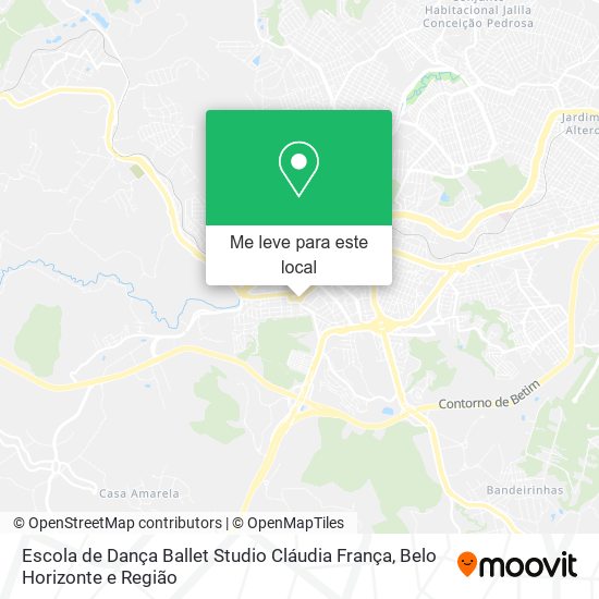 Escola de Dança Ballet Studio Cláudia França mapa