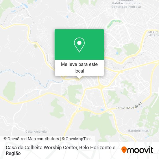 Casa da Colheita Worship Center mapa