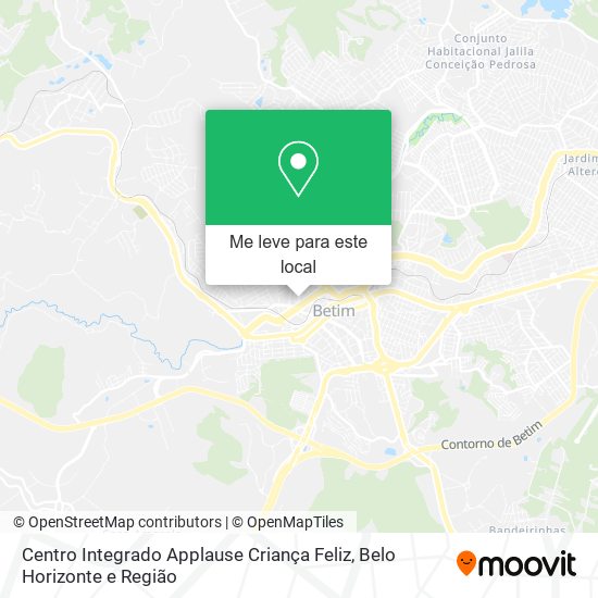 Centro Integrado Applause Criança Feliz mapa