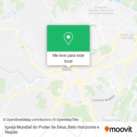 Igreja Mundial do Poder de Deus mapa