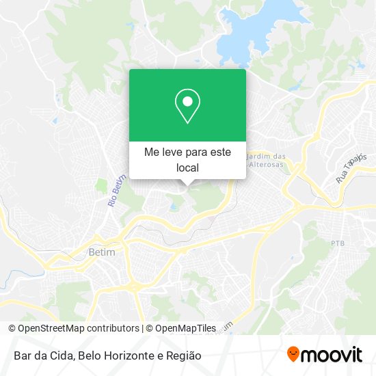 Bar da Cida mapa