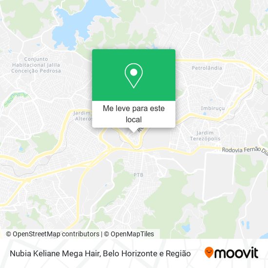 Nubia Keliane Mega Hair mapa