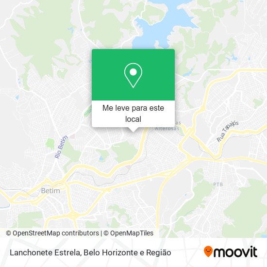 Lanchonete Estrela mapa