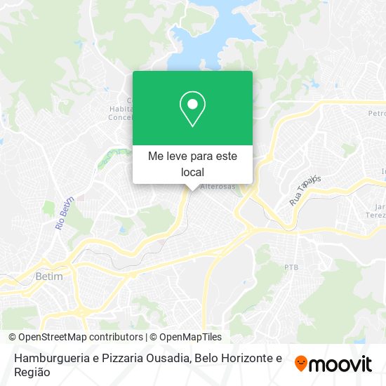 Hamburgueria e Pizzaria Ousadia mapa