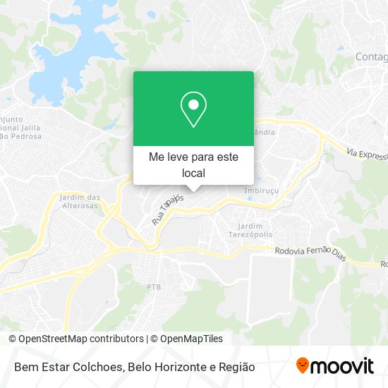 Bem Estar Colchoes mapa