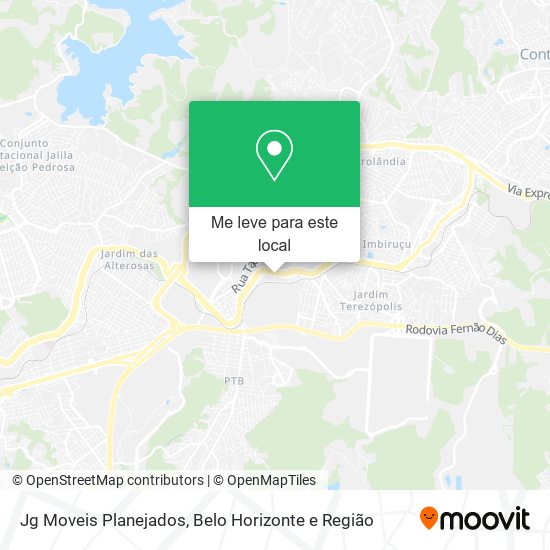 Jg Moveis Planejados mapa