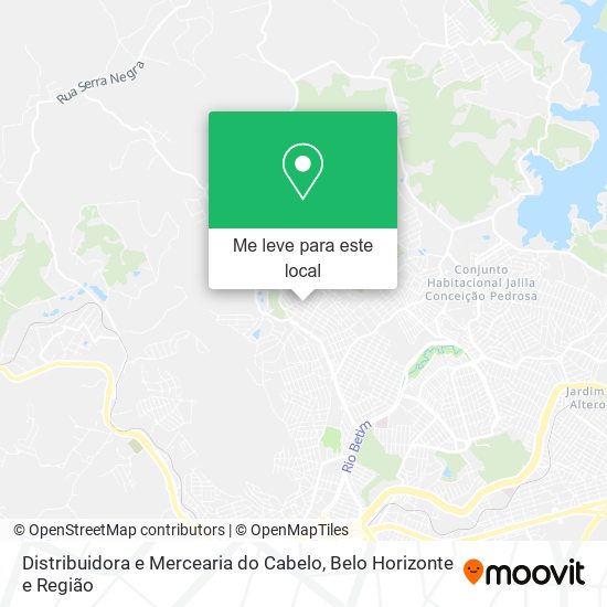 Distribuidora e Mercearia do Cabelo mapa