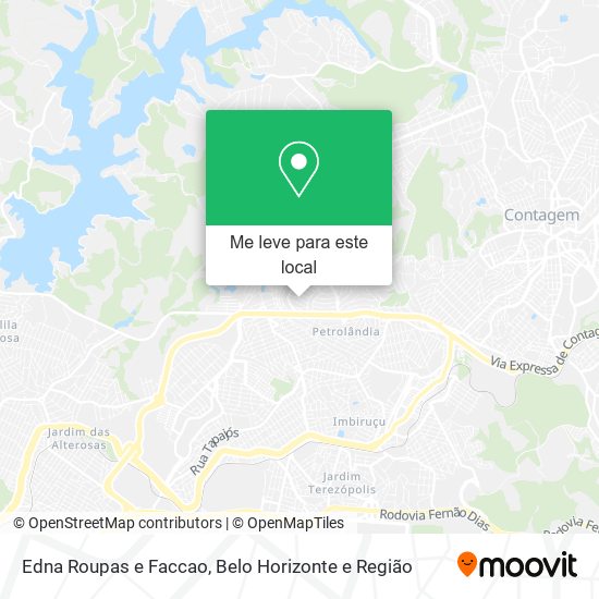 Edna Roupas e Faccao mapa