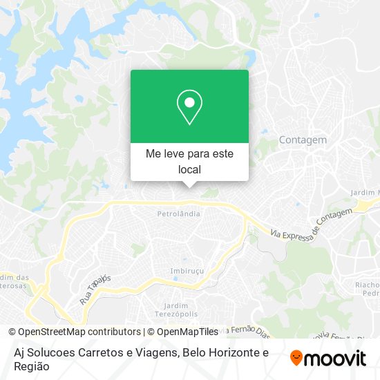 Aj Solucoes Carretos e Viagens mapa