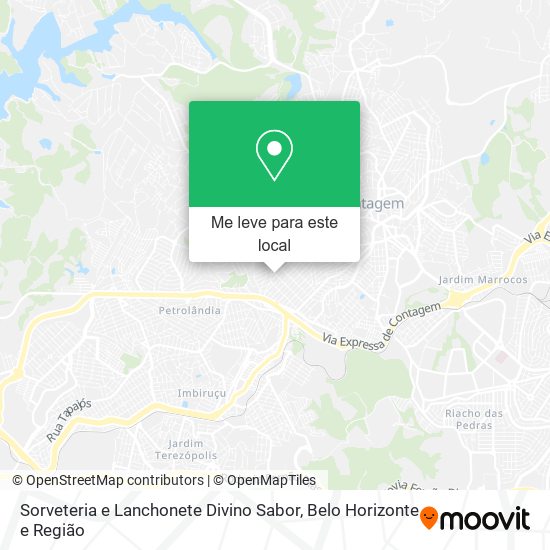 Sorveteria e Lanchonete Divino Sabor mapa