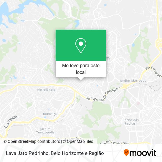 Lava Jato Pedrinho mapa