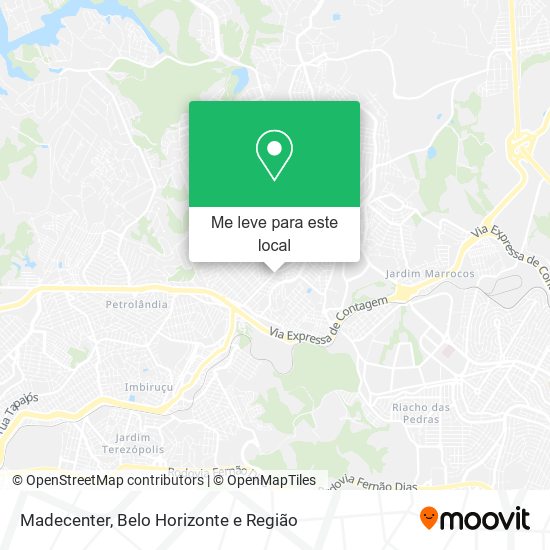 Madecenter mapa