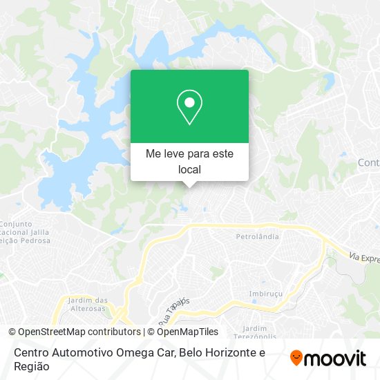 Centro Automotivo Omega Car mapa