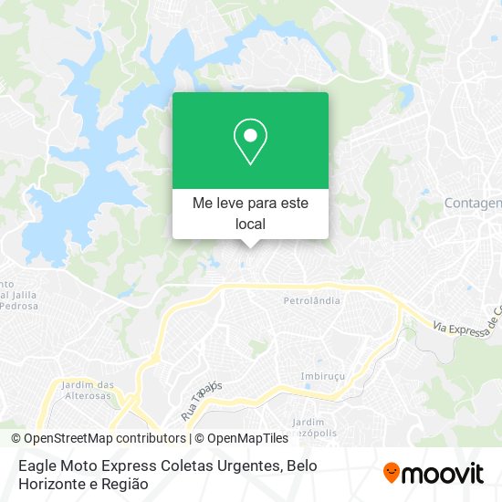 Eagle Moto Express Coletas Urgentes mapa