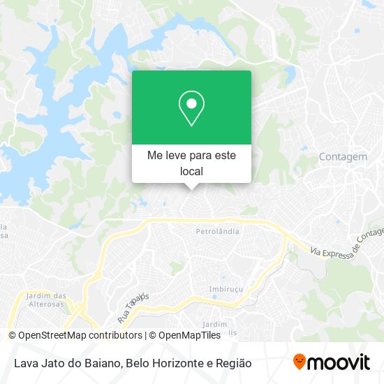 Lava Jato do Baiano mapa